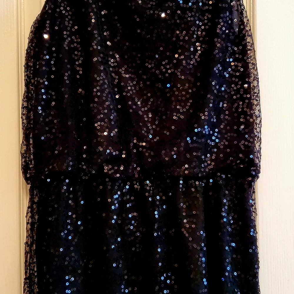 Black Sequin Dress
